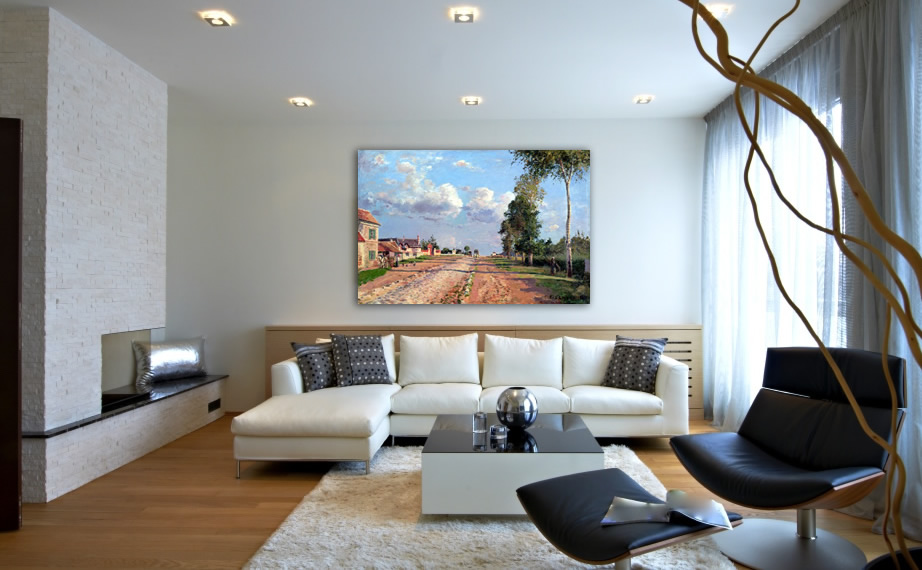 Modern decoration with Camille Pissarro's painting