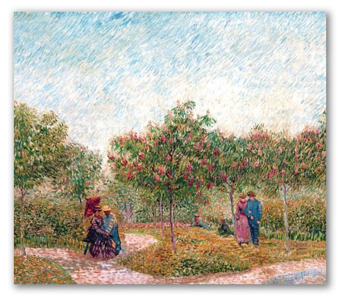 Garden with Courting Couples