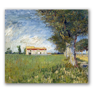Farmhouse in a Wheat Field